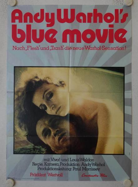 Andy Warhols Blue Movie originales deutsches Filmplakat